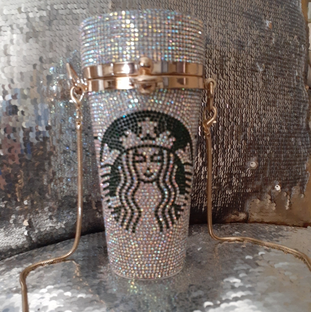 Blinged out crossbody bag